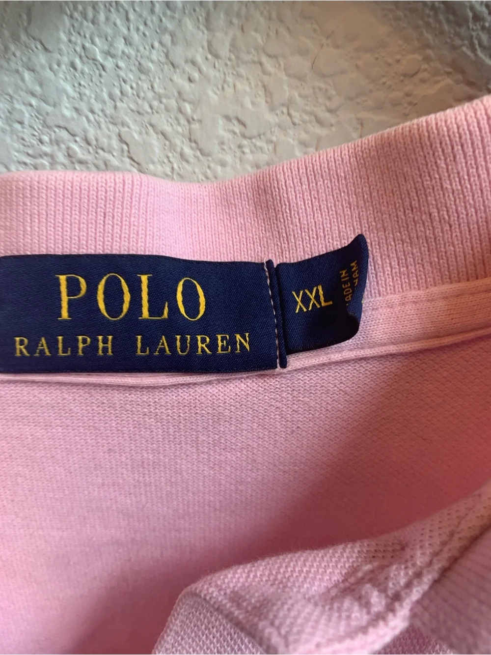 Ralph Lauren Polo Shirt in Light Pink with Blue Pony